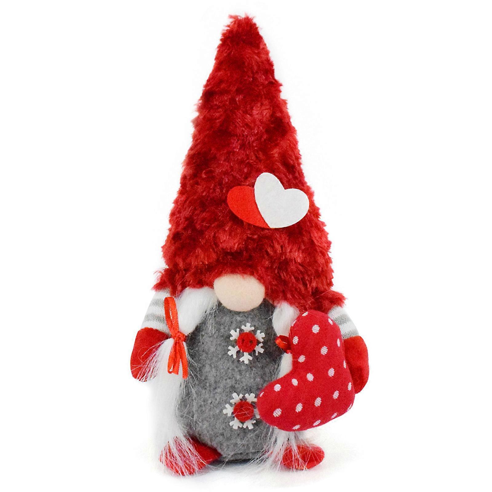 Romantics Redness Standing Gnomes Elf Ornament for Valentines Day Enhancing Warmth In Any Space