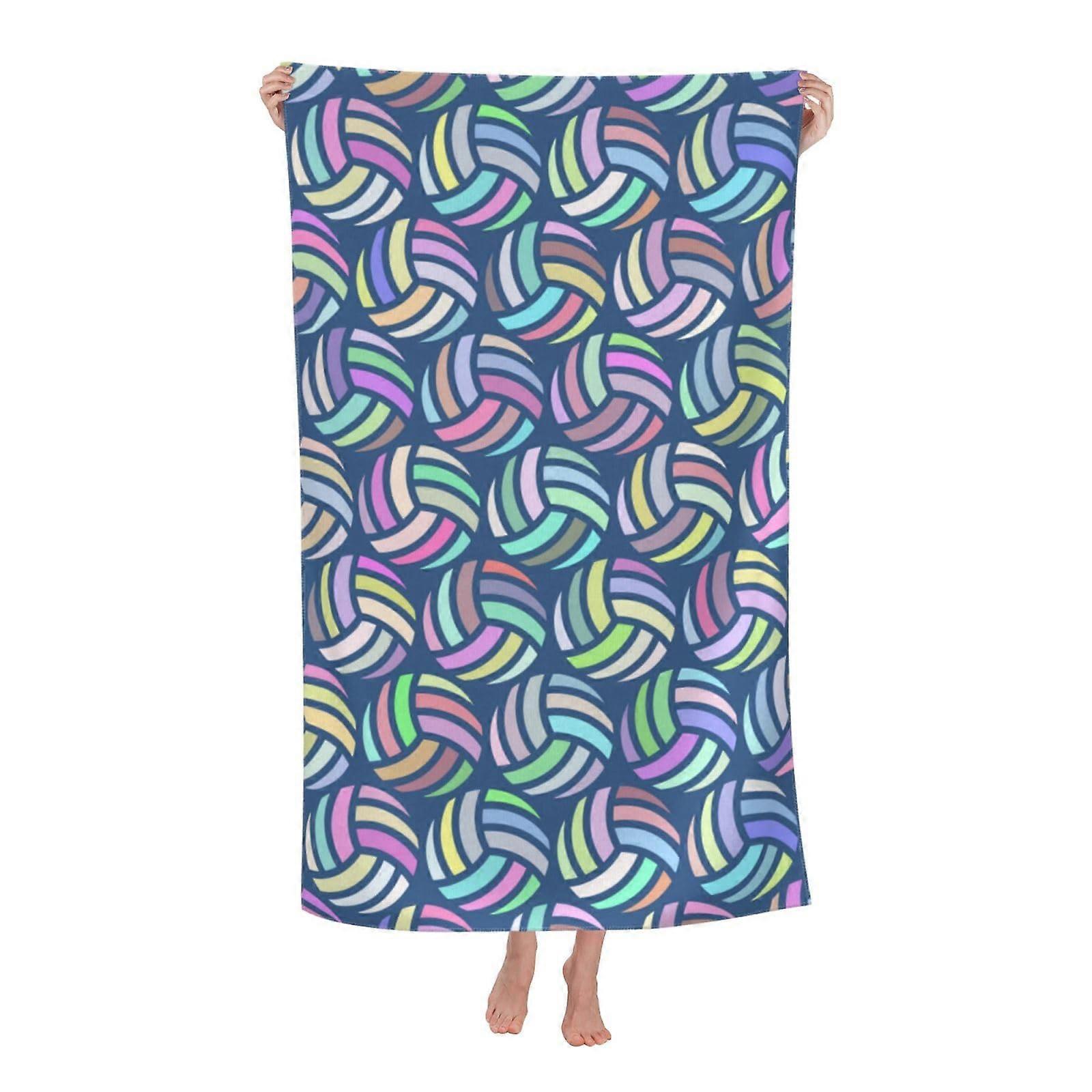Volleyball Beach Towel Quick Dry Microfiber for Summer Travel, Lightweight, Large Size, Ideal Gift for Sports Enthusiasts