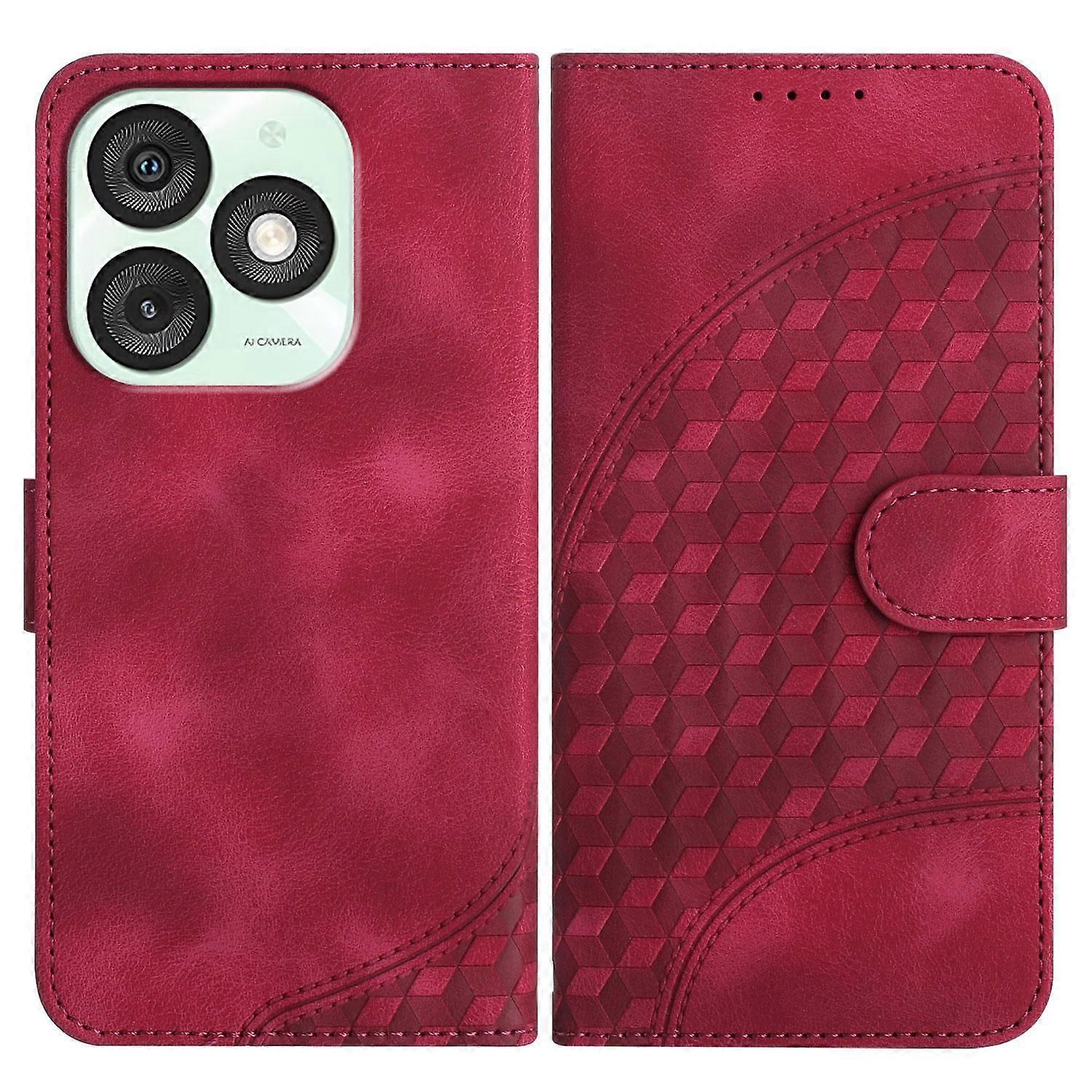 Embossed Leather Case For Itel A50