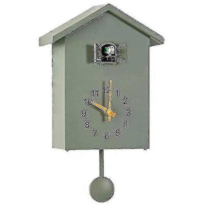 Cuckoo Wall Clock With Timed Alarm Clock For Home Living Room (green)