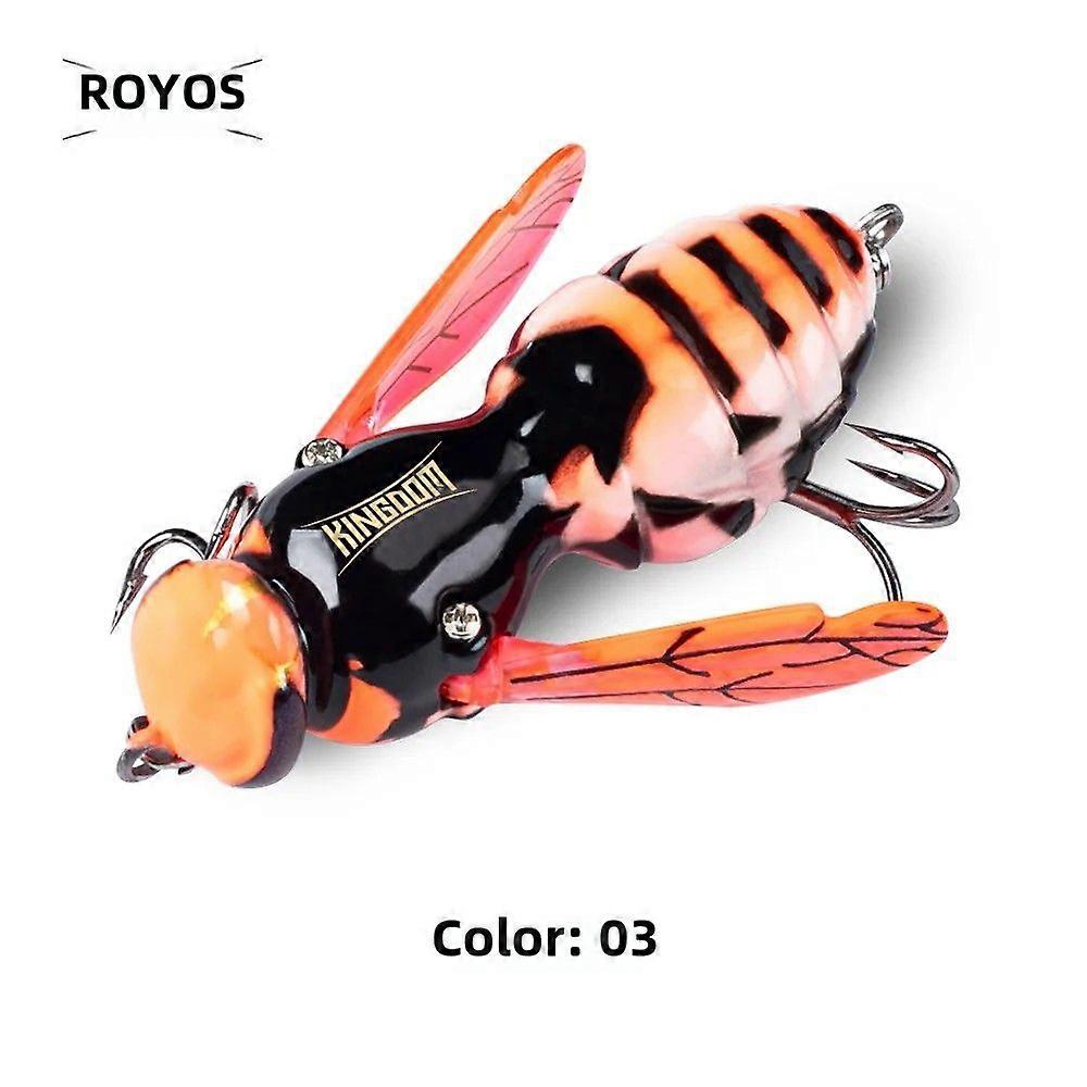 Kingdom Bait Artificial Fishing Lures 4.2g 40mm Floating Bionic Insects Hard Swimbaits for River Fishing Carp Fish and Bass