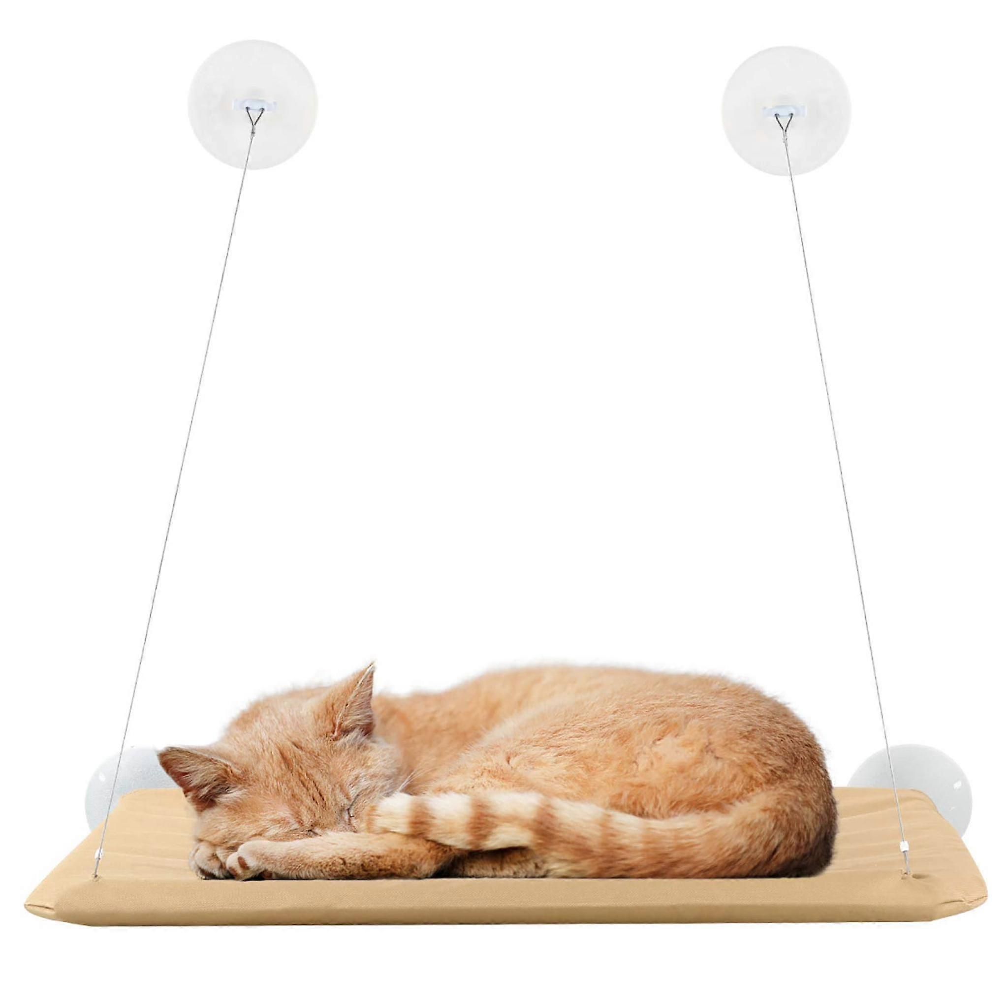 Window cat hammock for cats, cat hammock for large cats indoors, reinforced cat window seat with strong suction cup