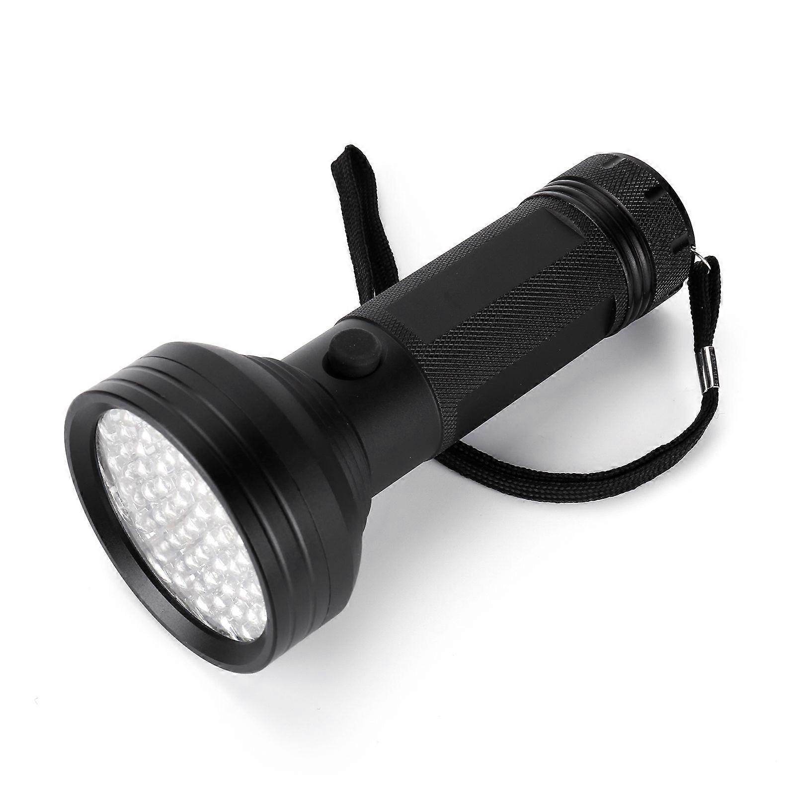 UV Flashlight 395-400nm Auto Air Conditioner Oil Pipes Leak Detector Tool 68 LED Purple Light Flashlight UV Glue Curing for Detection Invoices, RMB, A
