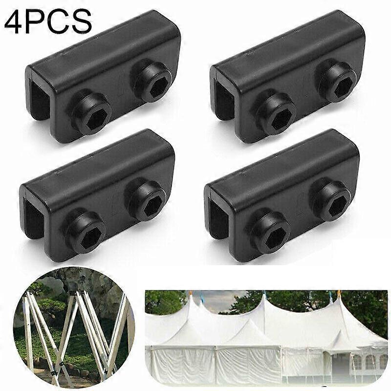 1/4Pcs Black Rectangular Pop Up Gazebo Holder Replacement Connector Spare Parts Outdoor Tent Accessories