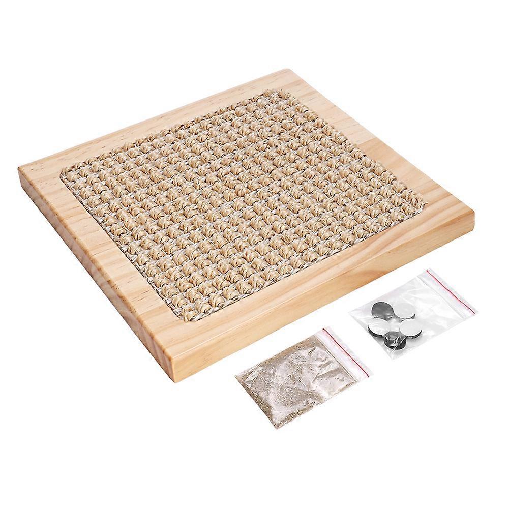 Scratch Board Sisal Scratching Mat 22x22 Cm Flat Scratching Pad Claw Grinding