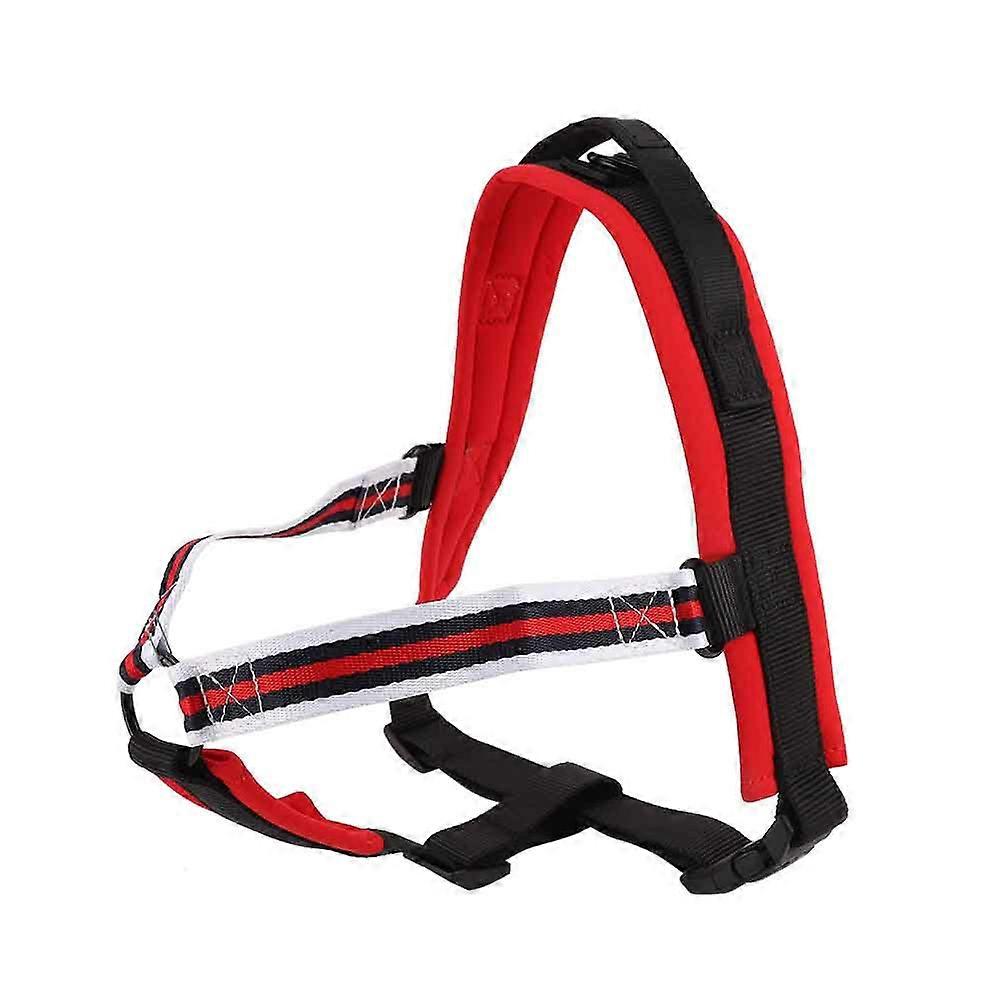 Nylon Dog Walking Harness for Medium Pets - Chest Back Traction Rope with Adjustable Straps and Breathable Design