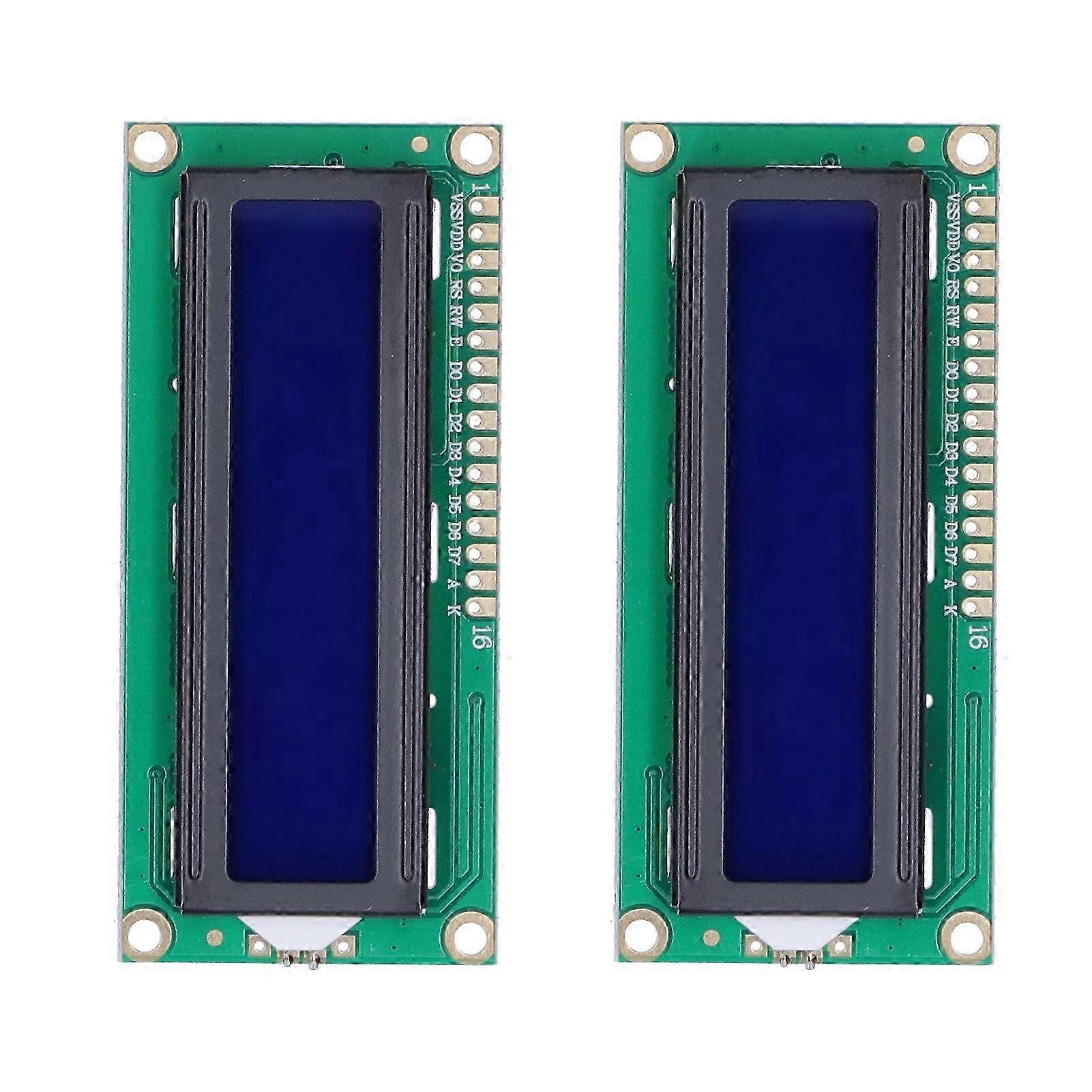 2Pcs SingleChip Microcomputer Module LCD Display Robot Accessories Test Develop DC5V 1602