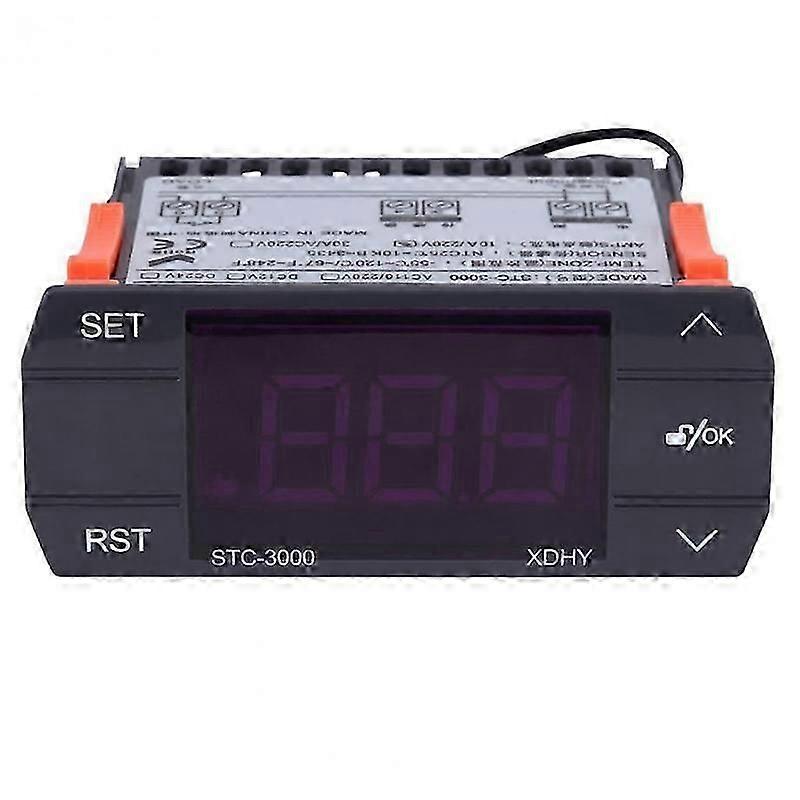 STC-3000 110V-220V 30A Press Digital Temperature Controller Thermostat with Sensor Controlling Tool