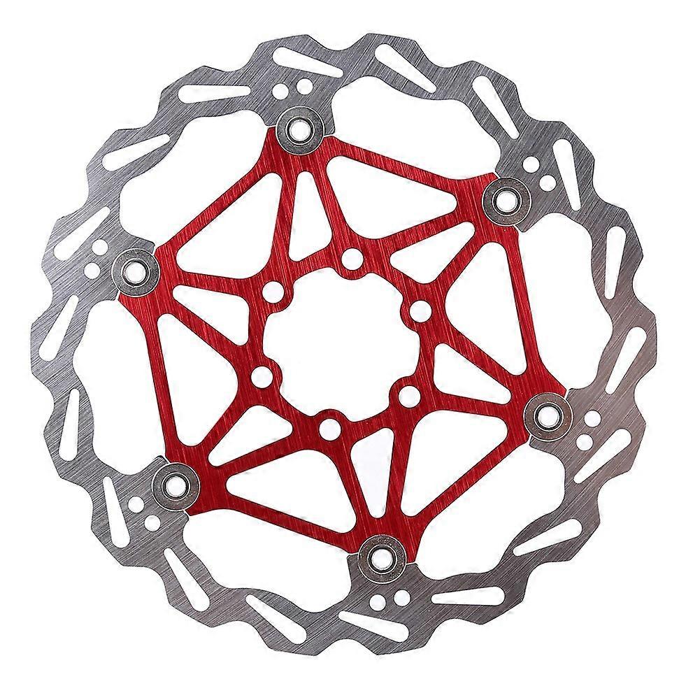 160/180/203mm Floating Brake Disc Rotor for Mountain Bike Cycling Accessory (Red 180mm)
