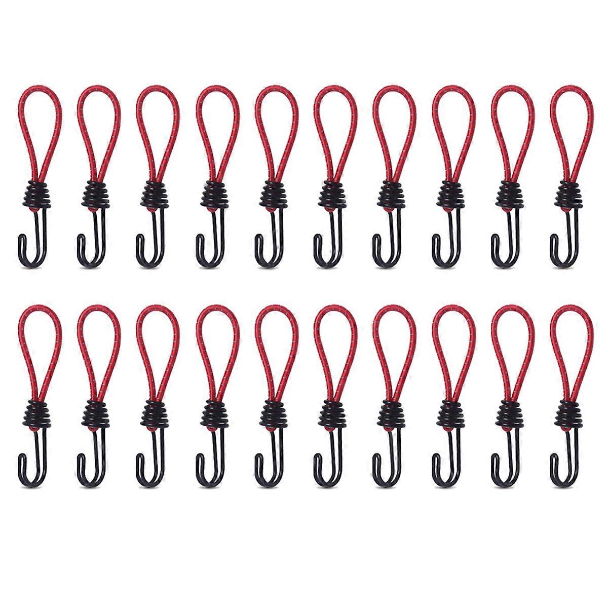 Tent Elastic Rope Hook Camping Rainproof Tent Fixing Rope,Red