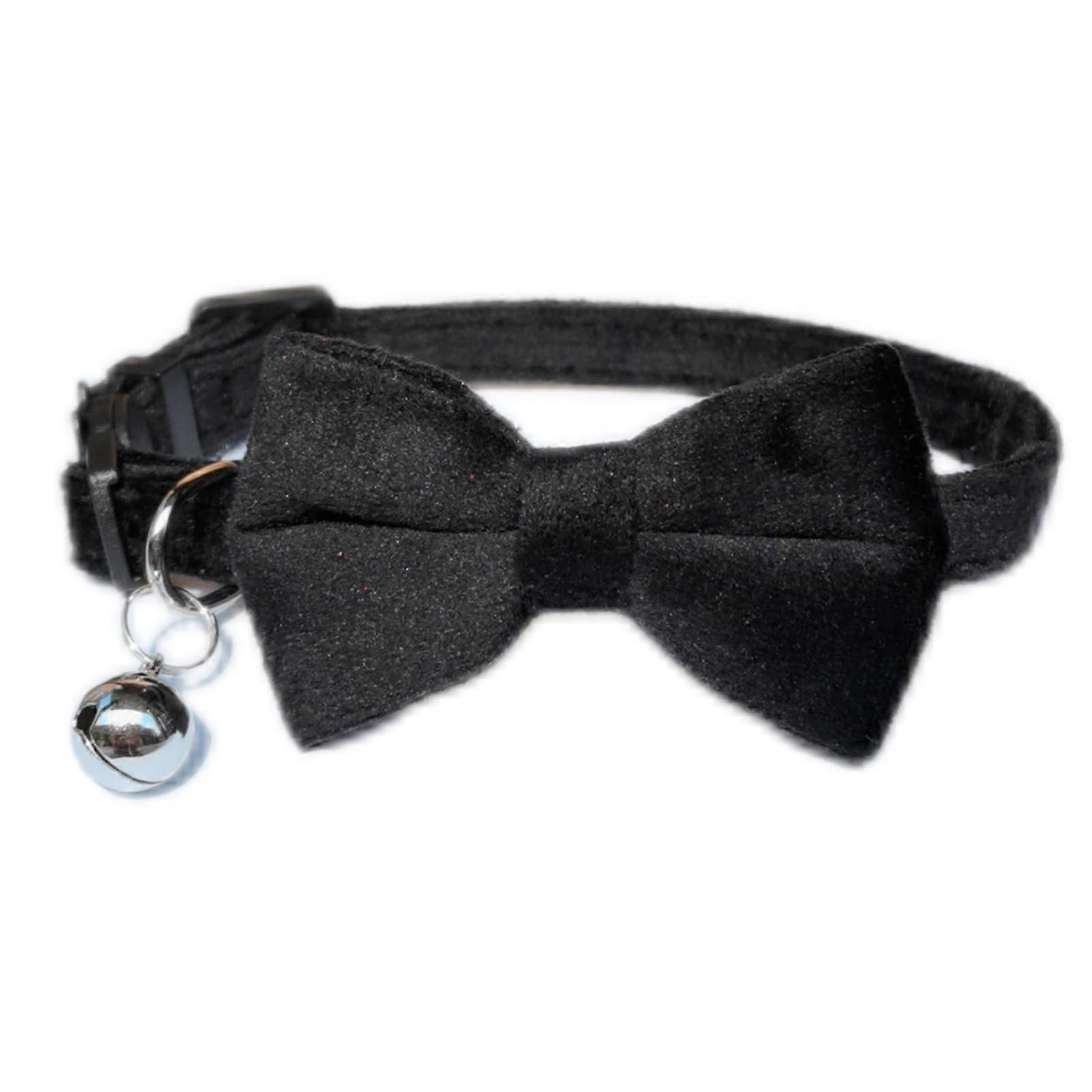 Soft Velvet Cute Cat Collar for Kitty Small Pets 7"-11"