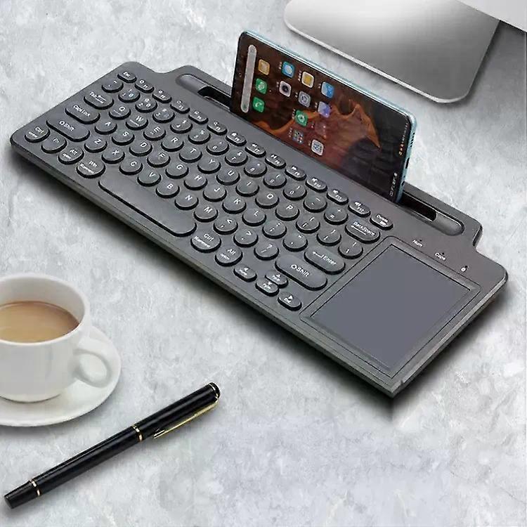 Bluetooth Wireless Keyboard with Touchpad & Card Slot Bracket