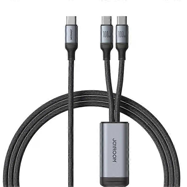 100W Type-C to Dual Type-C Charging Cable-1.5m Length,JOYROOM