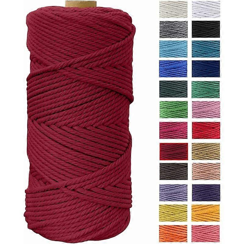 Macramé Cord, Natural Cotton Rope, Soft & Durable