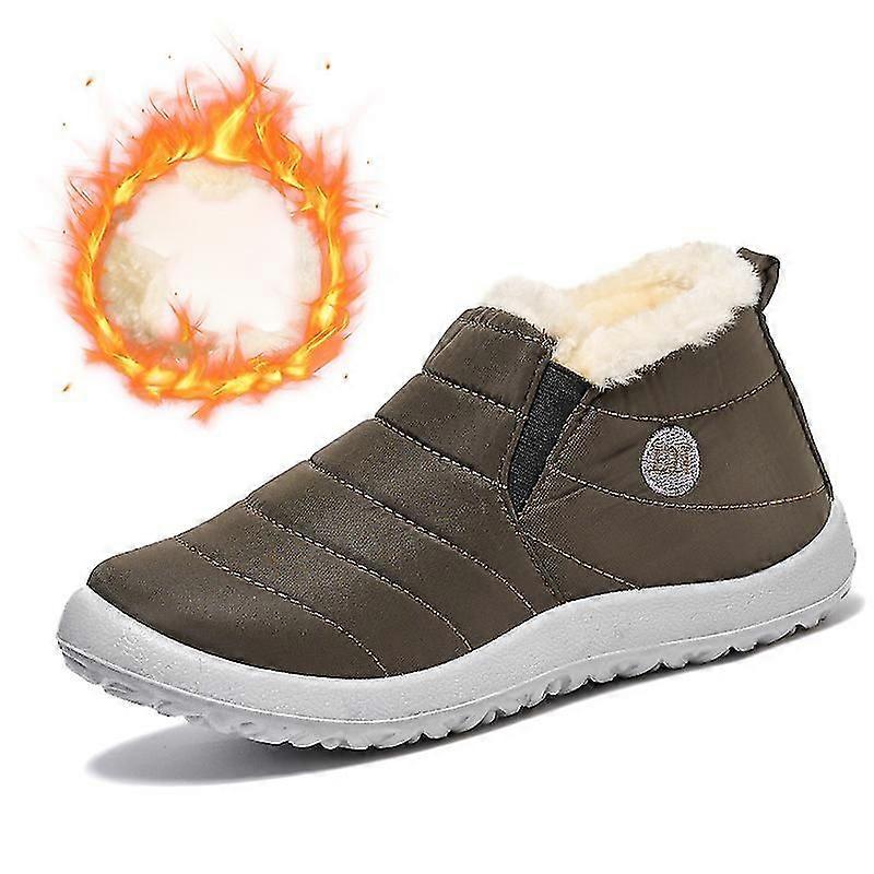 Men Boots Lightweight Winter Shoes For Men Snow Boots Waterproof Winter Footwear Plus Size Slip On Unisex Ankle Winter Boots