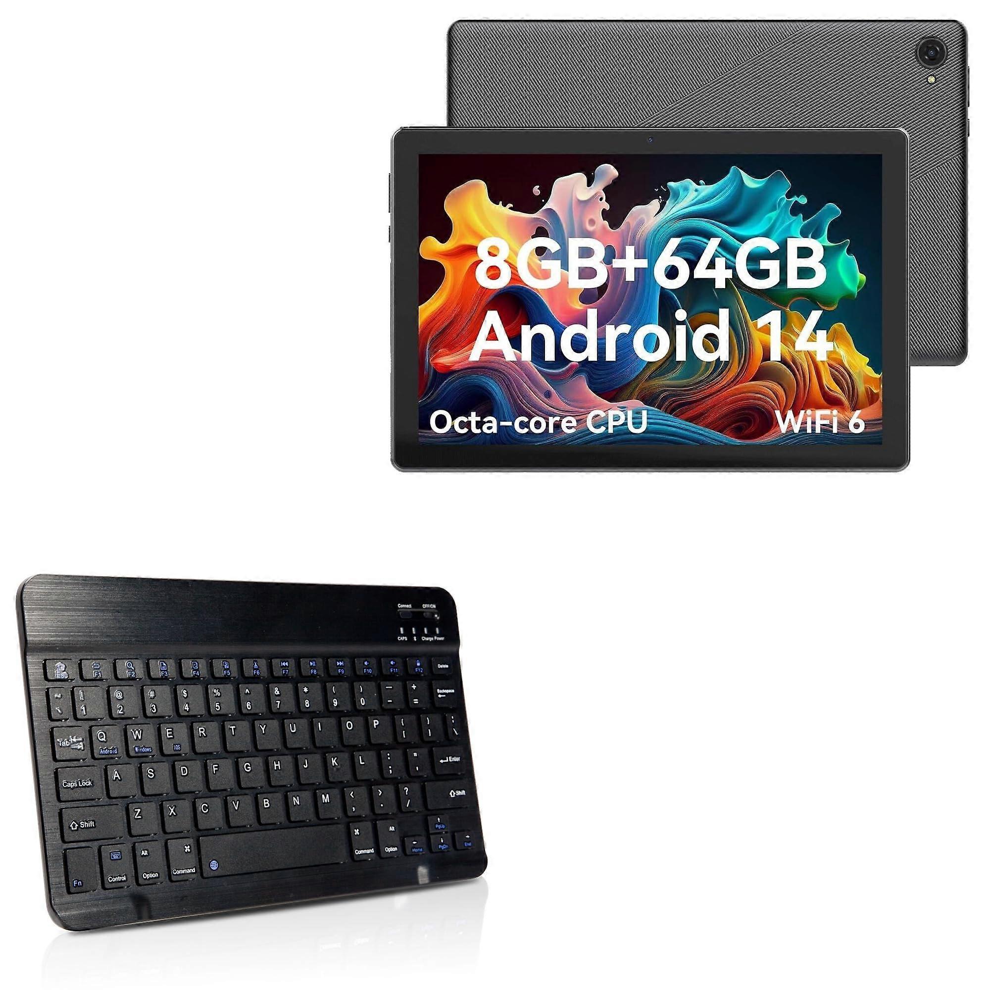 SlimKeys Bluetooth Thin Keyboard with Chiclet-Style Keys for Laptop 10.1 in