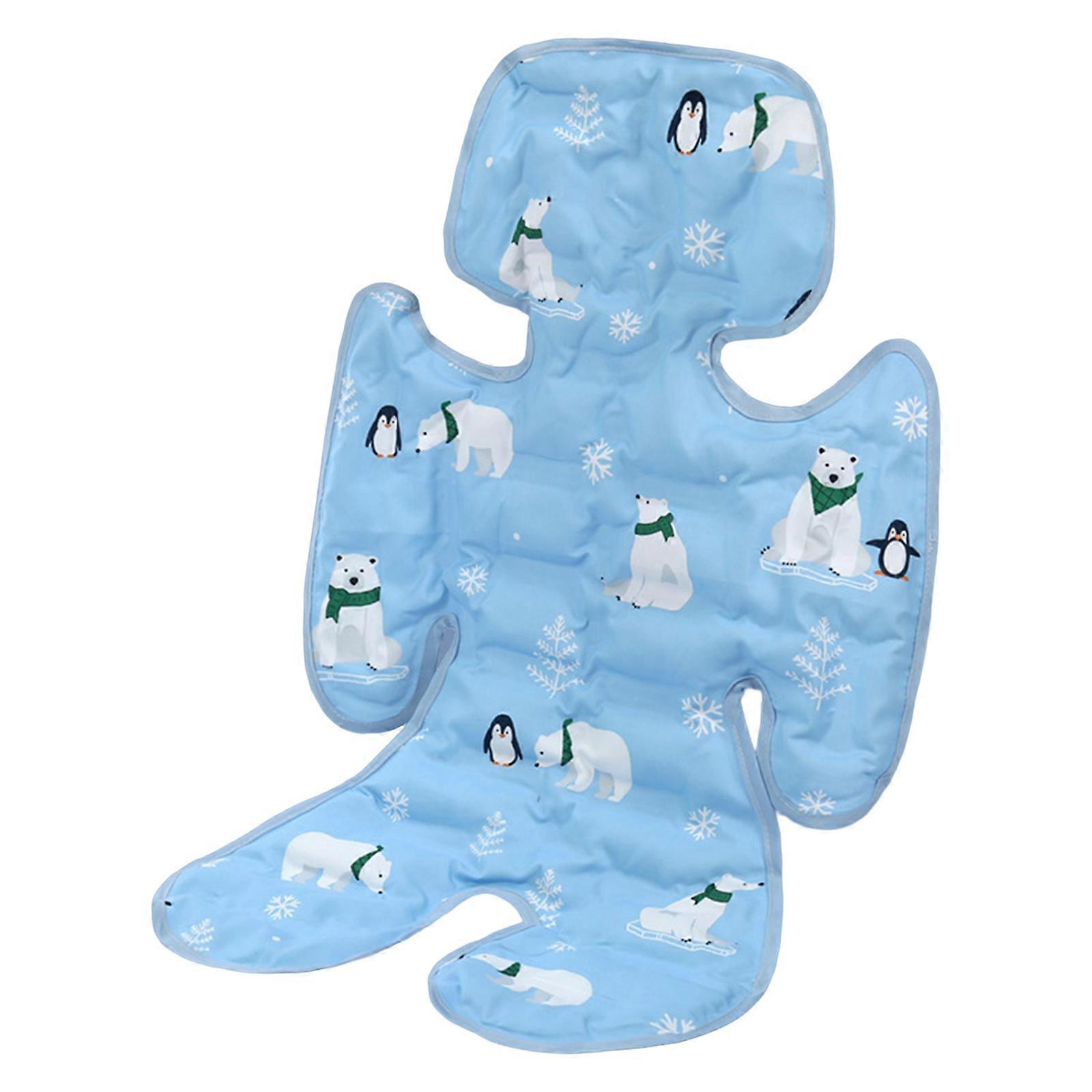 Breathable Baby Stroller Cooling Pad Refreshings Infant Stroller Insert Pram Pad Keep Your Infant Comfortable & Cool  Sky Blue