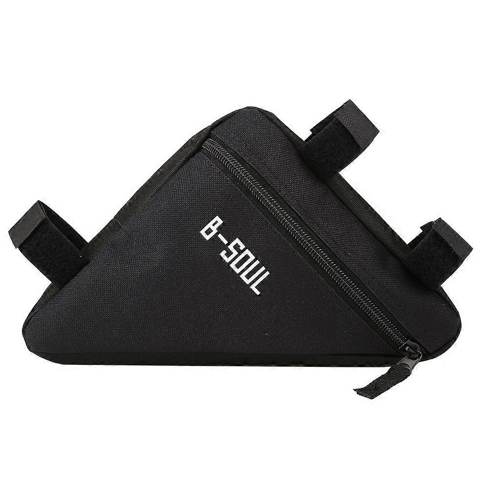 Triangle frame bag, bicycle bag fast quitting pre -saddle bicycle storage frame (black)