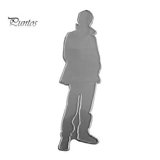 Man Figure Shadow Cutting Dies DIY Scrapbook Paper Cards Craft Punch Stencil