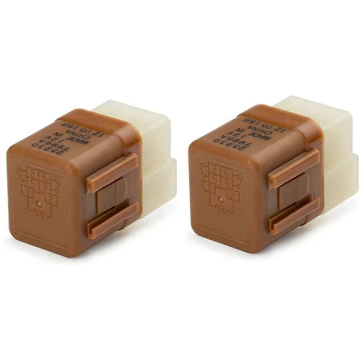 2 جهاز كمبيوتر / مجموعة مرحل تلقائي 6 دبابيس 25230-7996A 252307996A متوافق مع سيارات نيسان إنفينيتي