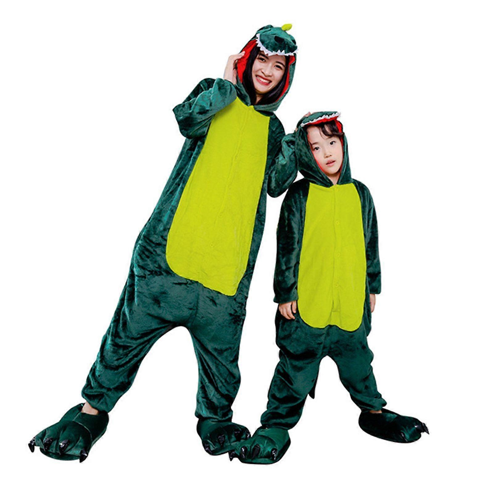 Pijamale de flanelă de dinozaur de desene animate Pijamale de țesătură moale la atingere Unicorn Pijamale de personaj pentru femei bărbați dorm / îmbrăcăminte