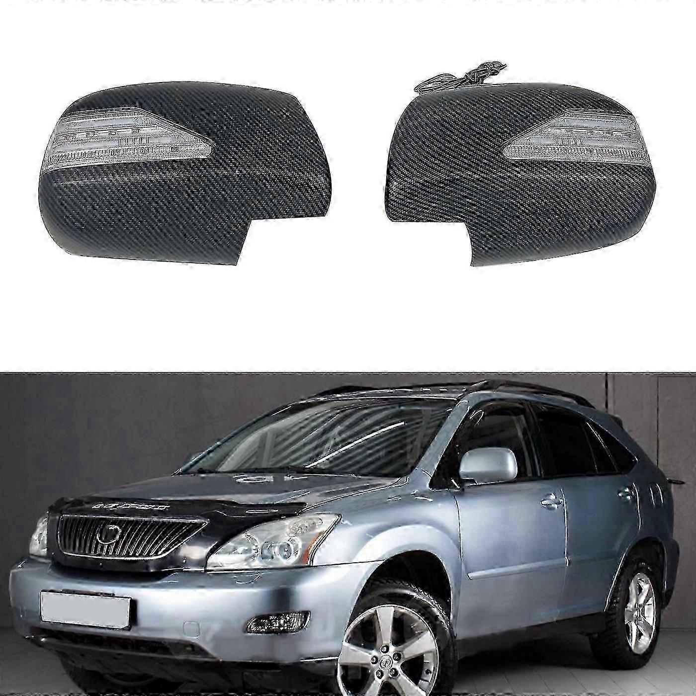 Fantástico aplicable a 02-08 Lexus Rx330 Rx350 luz con cubierta de espejo Lingzhi cubierta de espejo retrovisor luz led