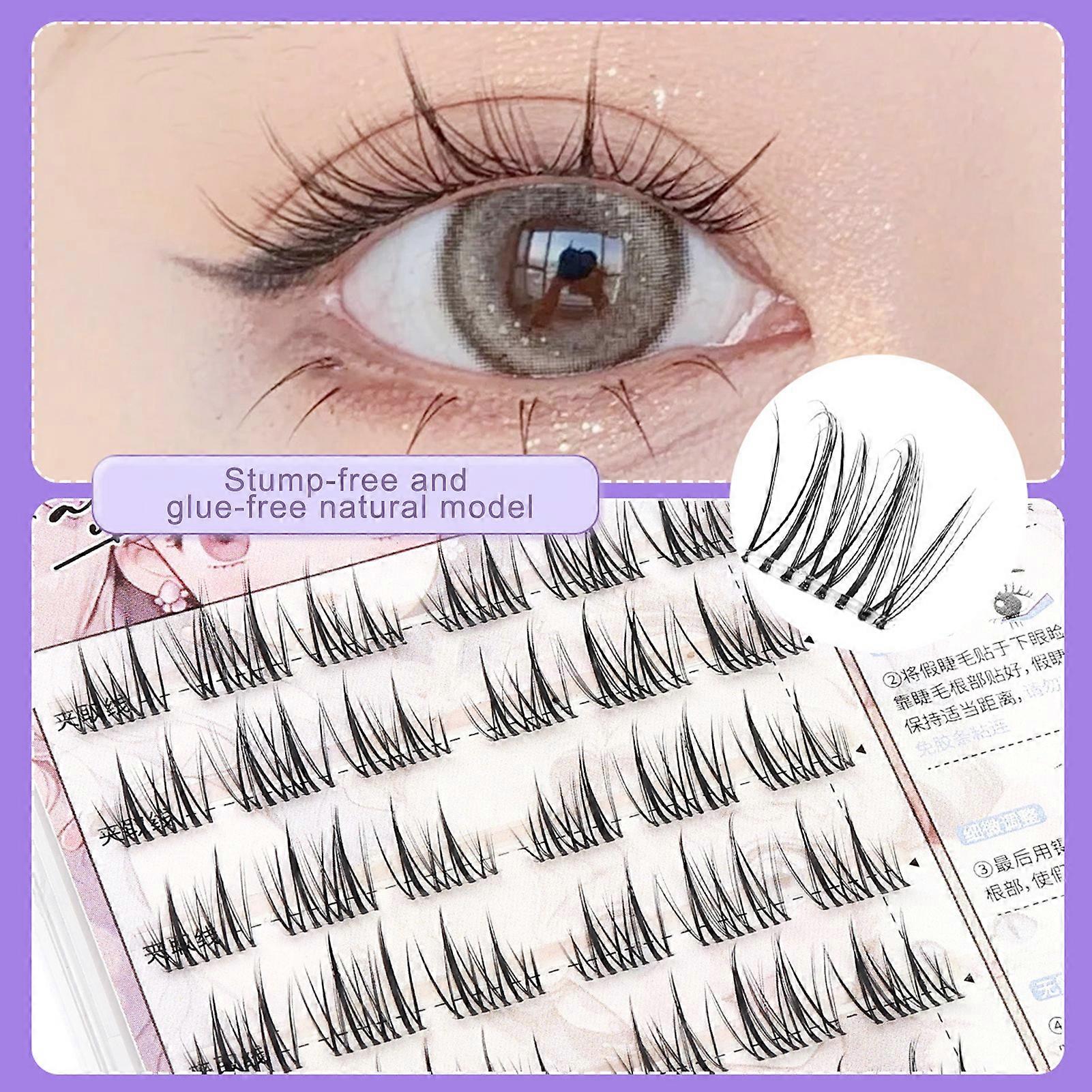 Self Adhesive Lash Clusters Ultra-Light Reusable Strip Lashes