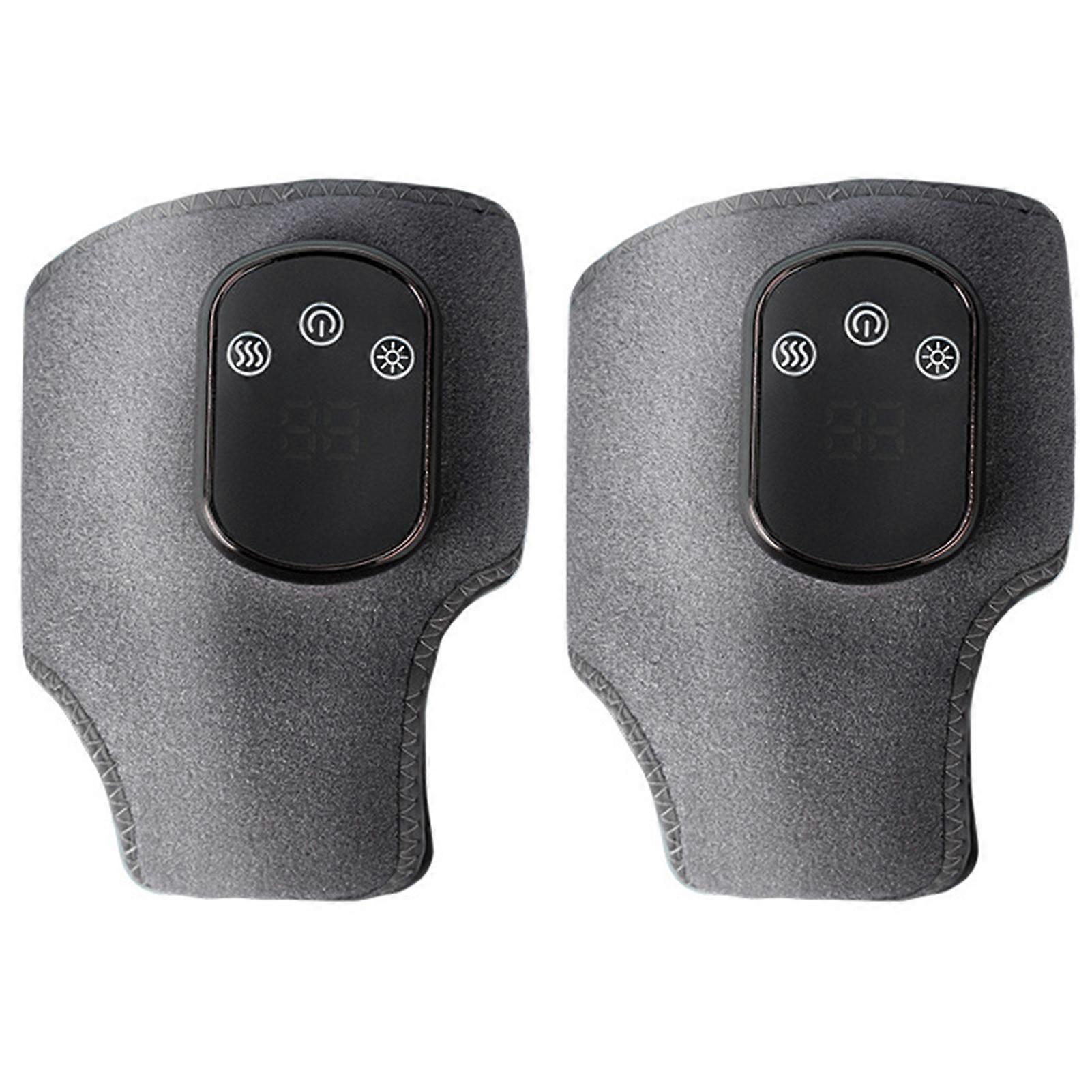 Heated Graphene Ankle Foot Massager, 3 Modes Smart Wrist Warmer Massager with Vibration for Pain Relief & Circulation Boost
