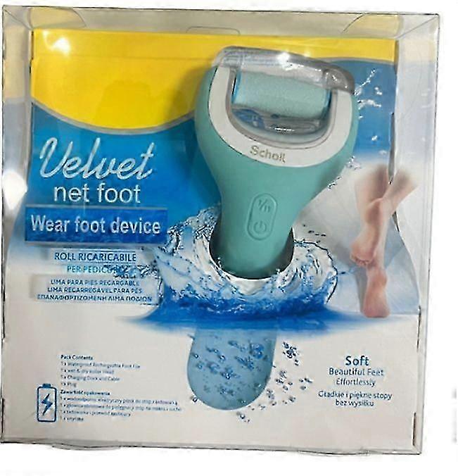 Scholl Velvet Smooth Wet And Dry Electric Grater Foot File Blue