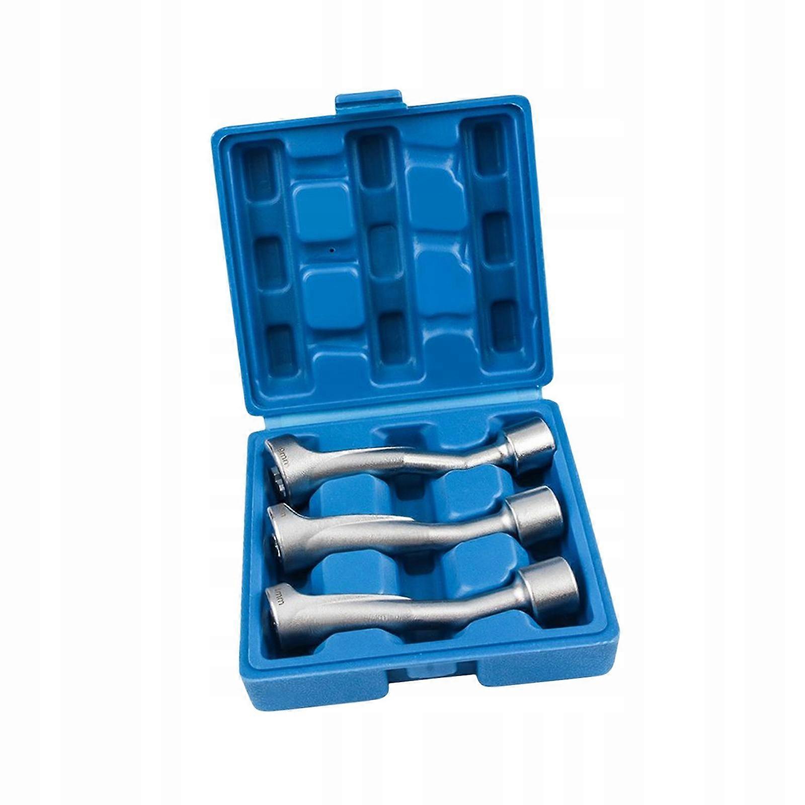 3pcs Fuel Injector Socket Wrench Set L Type Socket Wrench Steel Garage