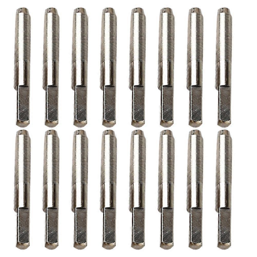 16Pcs Lyre Harp String Nails Musical Instrument Metal Nails Accessories (Silver)