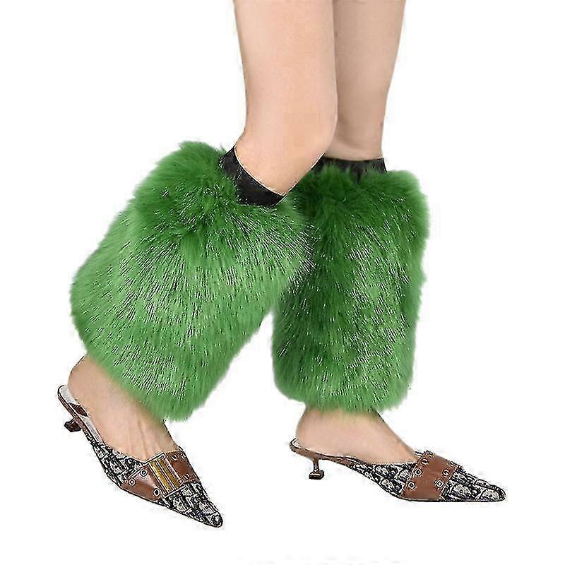 ファジーフェイクファーレッグウォーマーファーヒールロングブーツカフカバー25cm / 35cm / 45cm / 25CM-COLOR15