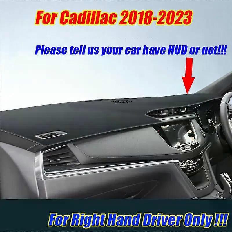 RHD Dashborddeksel i skinn Dash Protector Pad Matte For Cadillac XT5 2018-2023
