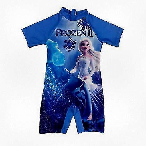 Girls' One-Piece Swimsuit Inspired by a Frozen Character for Beach Fun