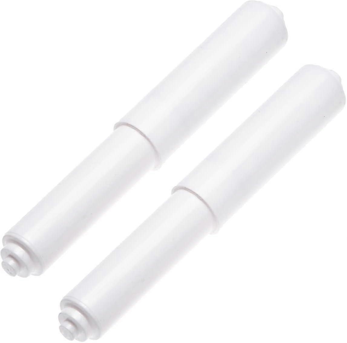 2 Pack  Toilet Paper Holder Roller Replacement Plastic Spring Loaded, Paper Holder Insert