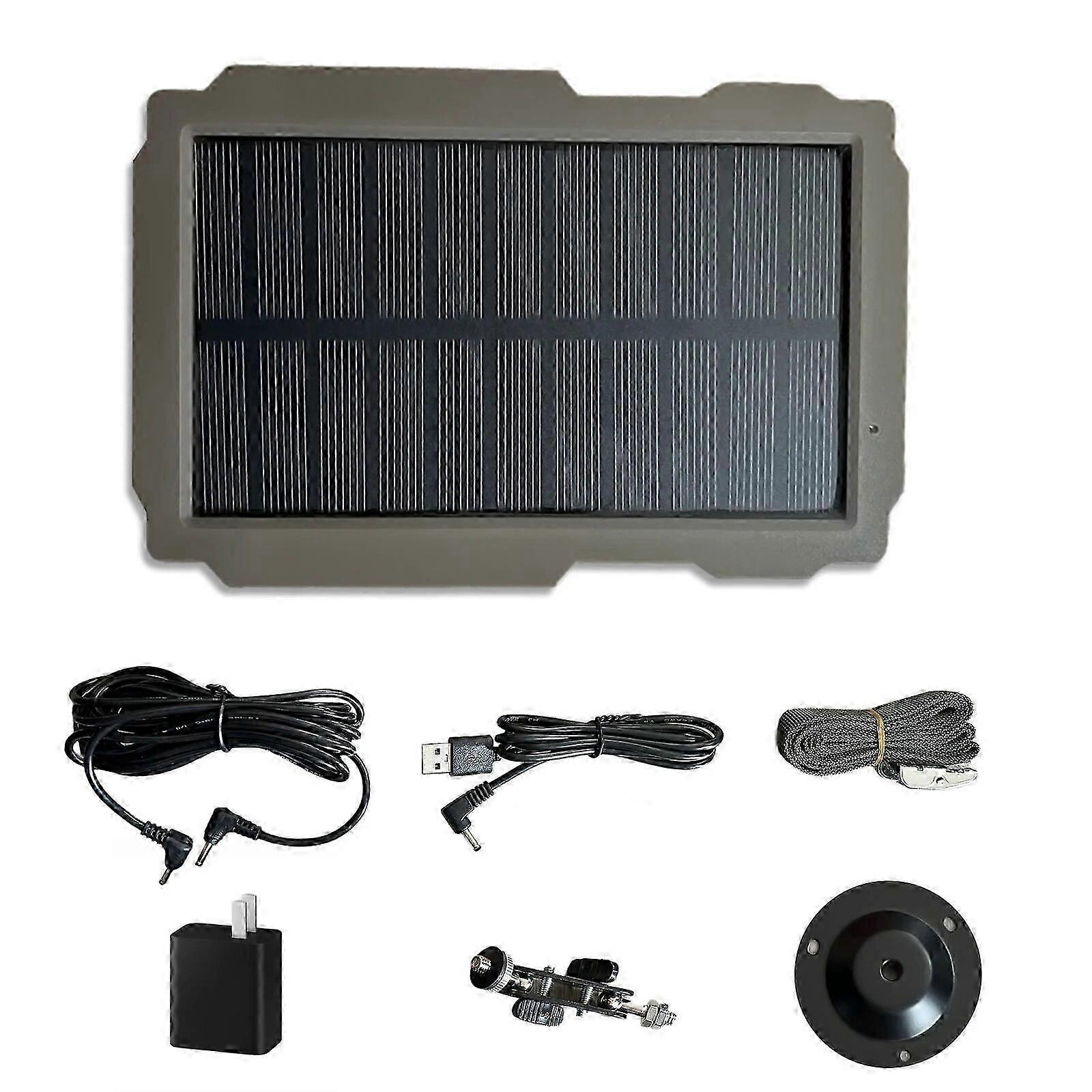 Trail Game Camera Solar Panel Kit 3000mAh 6V-12V genopladelig soloplader til jagtkamera