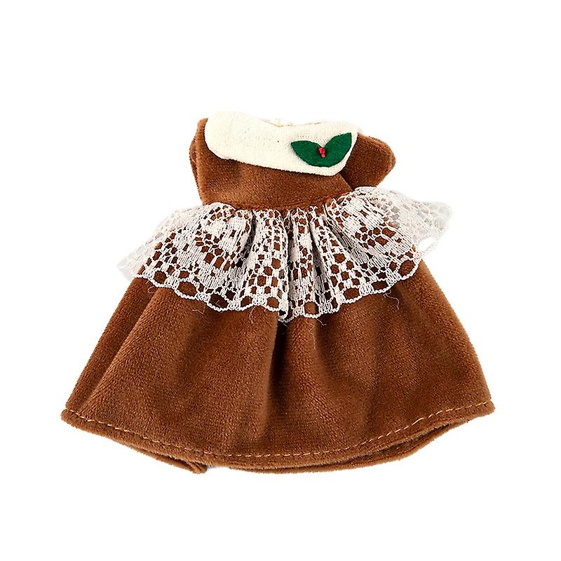 Schönes Kleid mit Spitze für Puppe