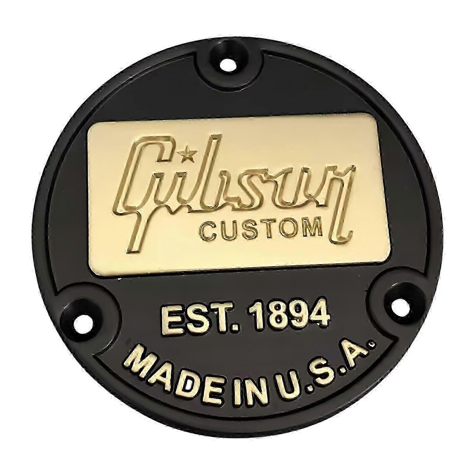 Guitar Back Plate Professional Replacement Round Cover for Switch Cavity Accessory