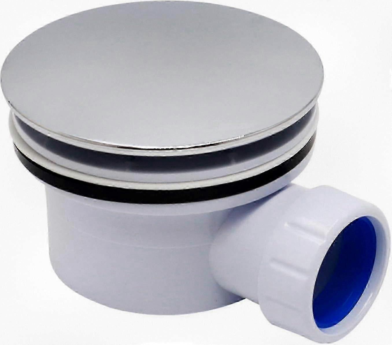 90mm Plastic High Flow Shower Tray Waste Drain Plug Compatible with Various Shower Systems