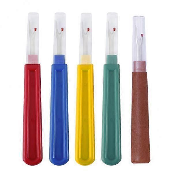 2-4pack 5pcs Steel Seam Ripper with Plastic Handle Thread Cutter for Tailor