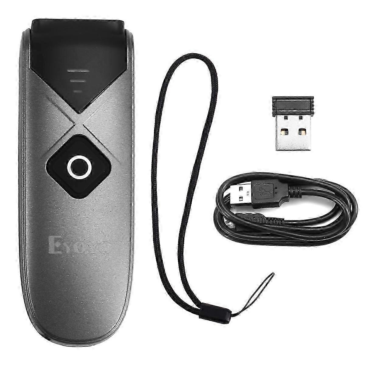 Mini Portable 1D 2D Bluetooth 2.4G Barcode Scanner QR Code Screen Image Reader