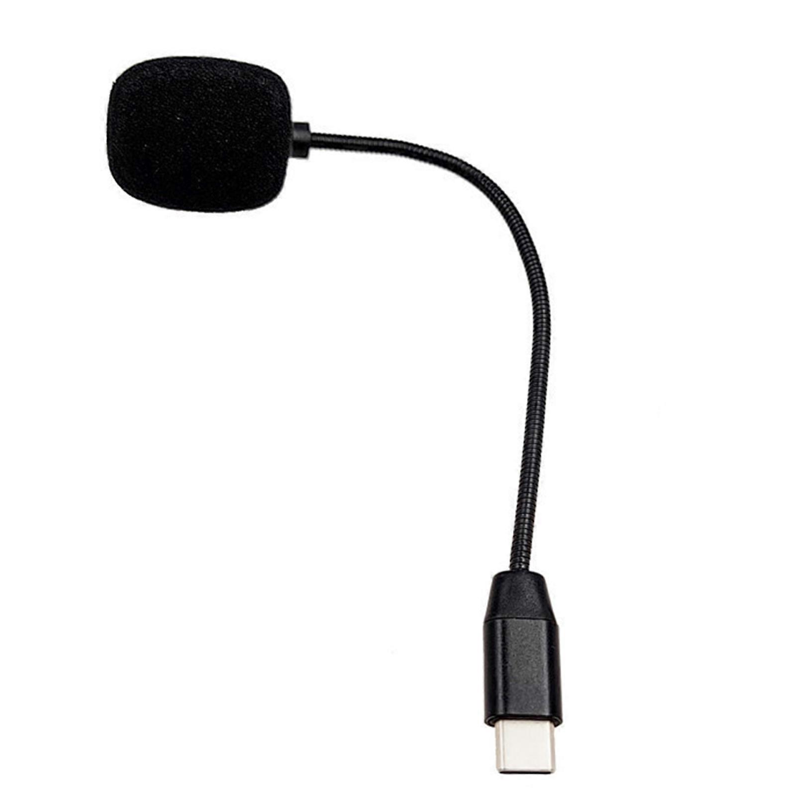 USB C Computer Microphone for Type C Phone/Tablet/PC Video Recording Microphone With Flexible Neck Recording for Vlog