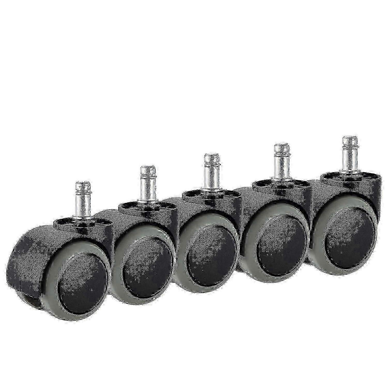 5 عبوات كرسي مكتب عجلات عجلات تناسب كرسي ايكيا 10 مم × 22 مم للخدمة الشاقة