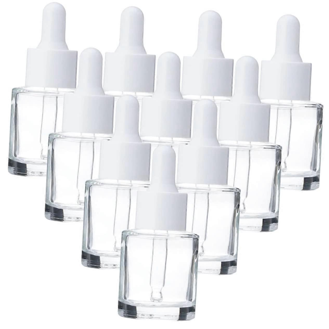 Glass Essential Oil Bottles 20ml Empty Dropper Bottle for DIY Perfume Storage - Clear Glass, Leak-Proof, Reusable Containers