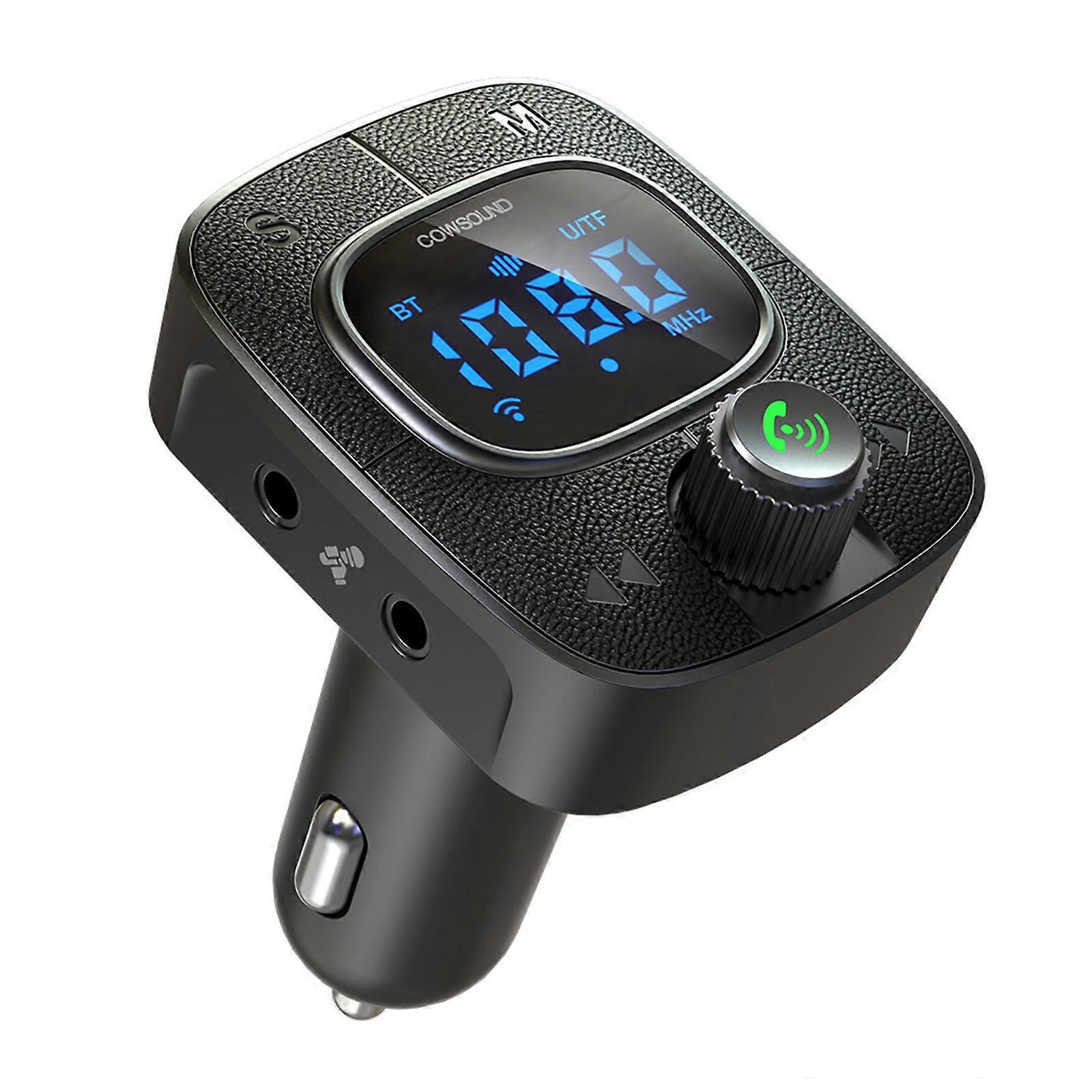 Bluetooth-compatible FM Transmitter Handsfree Car Radio Modulators MP3 Player With 5V USB Quick Charging