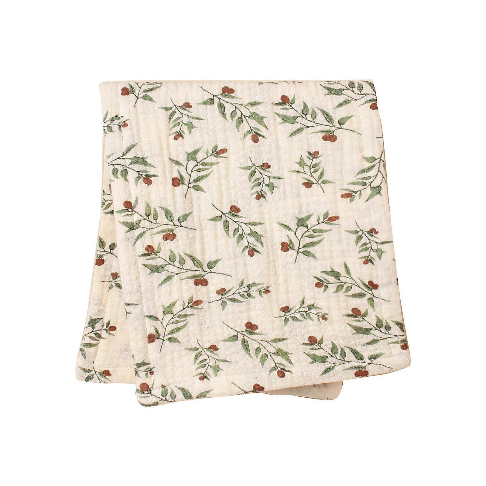 Baby Feeding Bib Burp Cloths for Infants, 6-Layer Rectangle Saliva Towel Soft & Breathable Cotton Bib Shower Gift