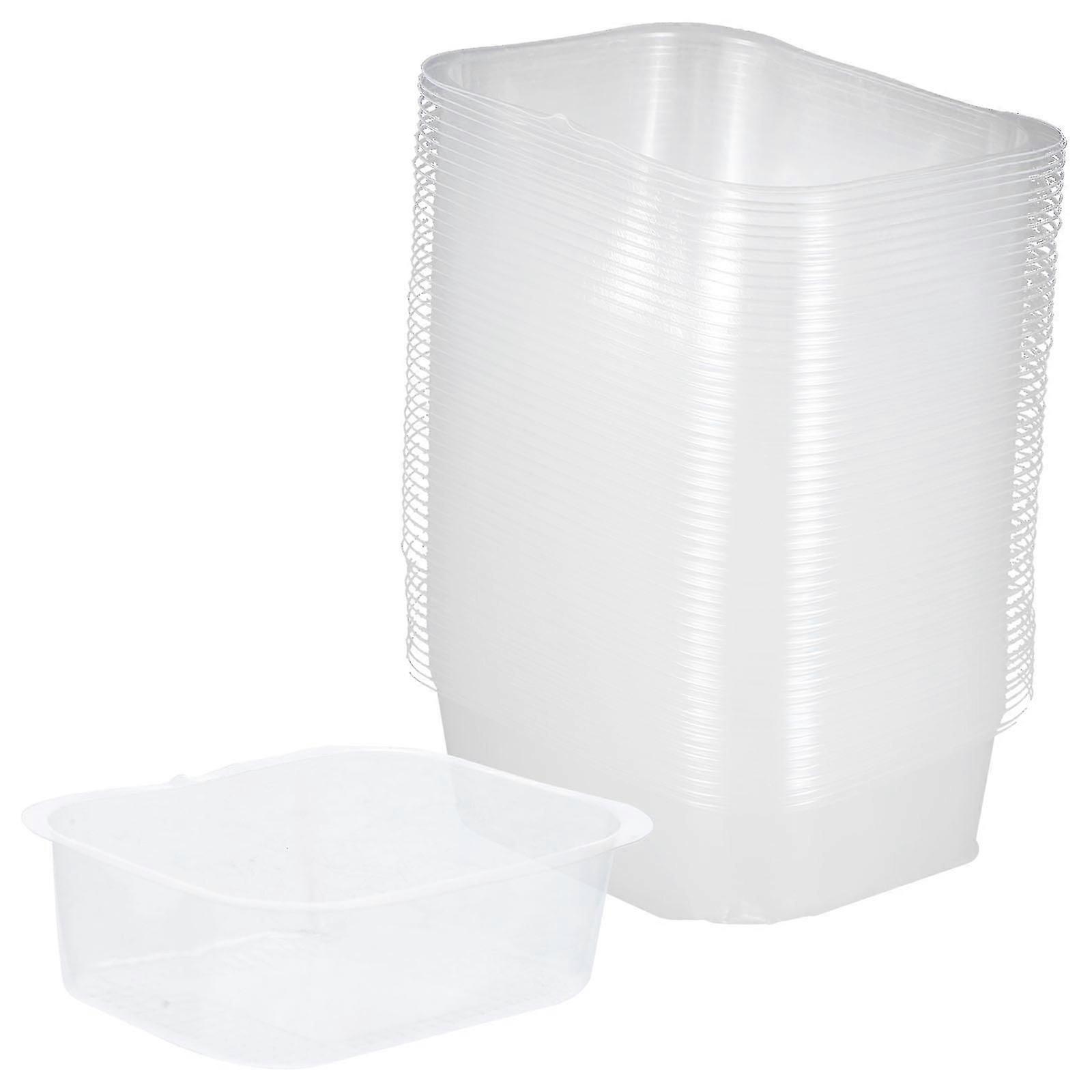 200 قطعة من كعك القمر التعبئة والتغليف حاويات الوجبات السريعة نفطة صينية القمر كعكة مربع الفردية القمر كعكة مربع داخلي