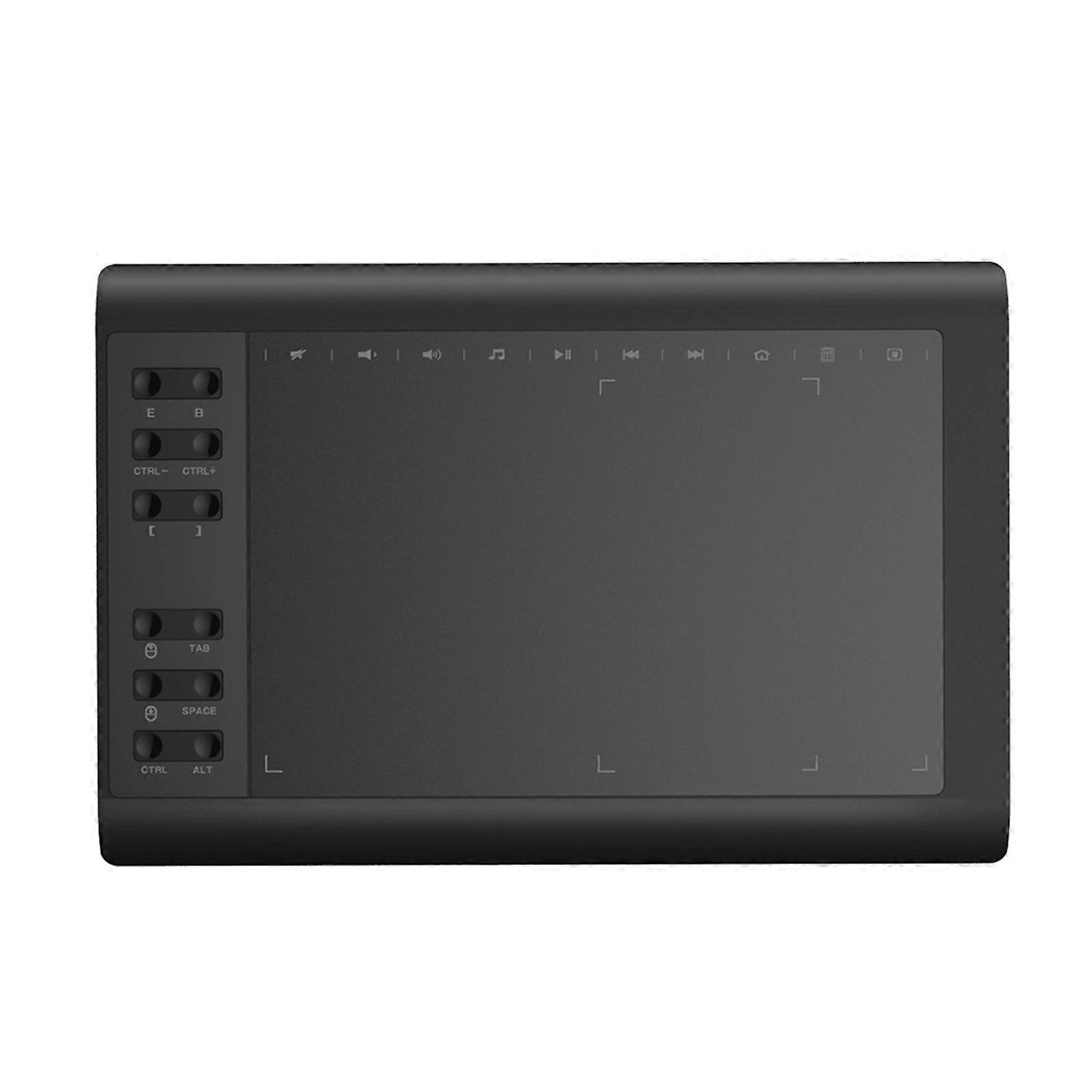 Graphics Drawing Tablet 10x6 inch Drawing Tablet with 12 Hot Key Passive Stylus 8192 Levels Pressure Graphics Tablet