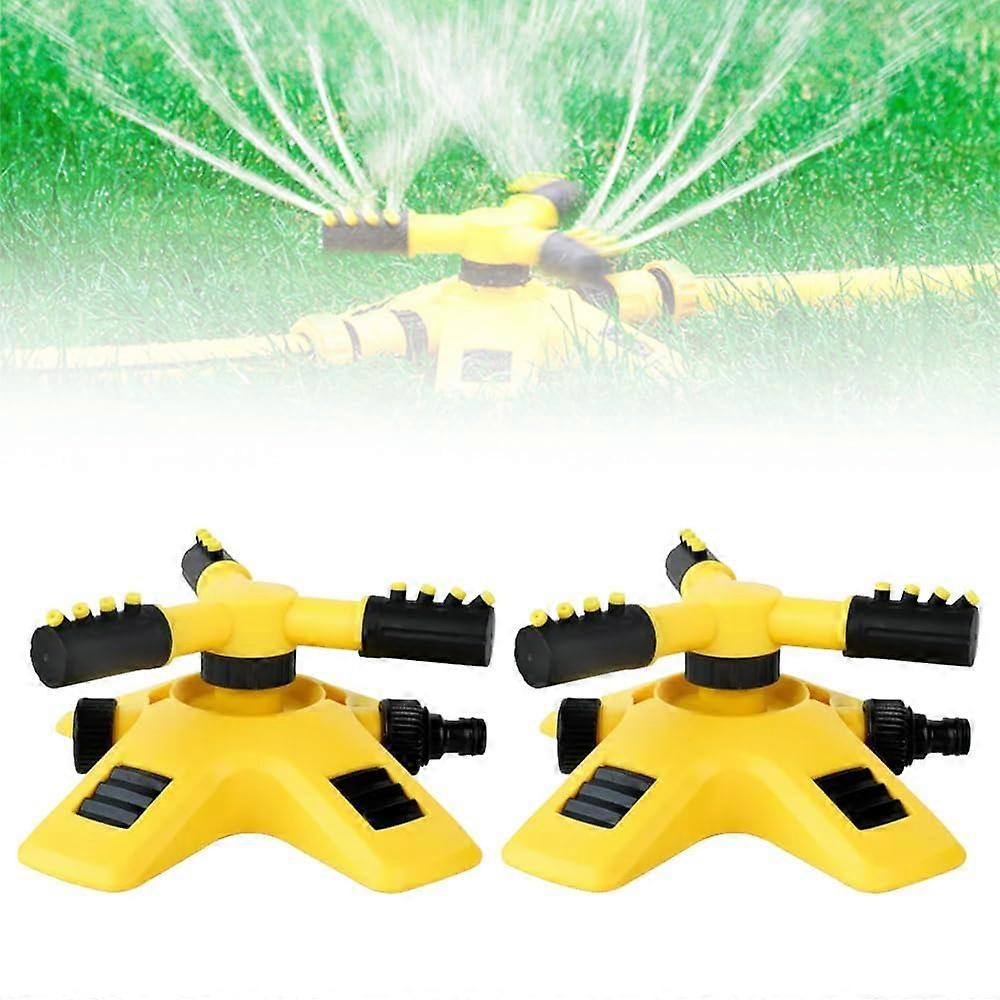 Garden sprinkler adjustable lawn sprinkler rotatable 360 degrees automatic 2 pieces