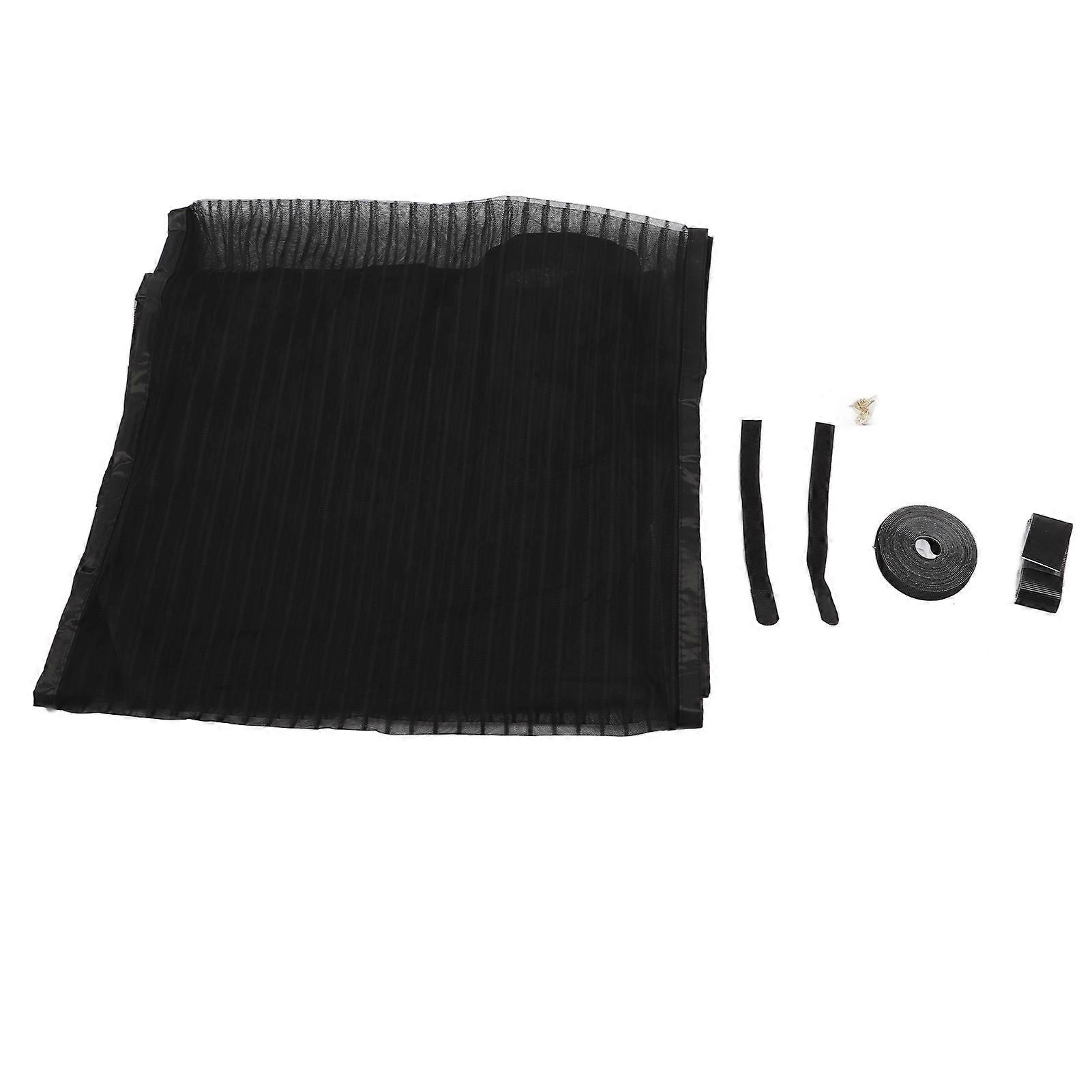 Hook-and-Loop Magnetic Screen Door - 120x210cm Breathable Polyester Mesh